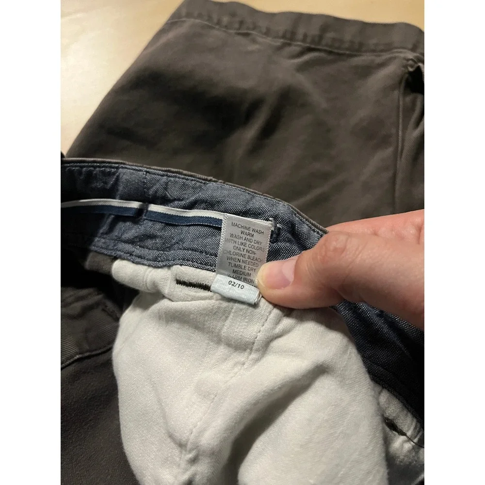 Banana Republic Mens Thick Y2K Cargo Shorts 36‎ Green Pockets Baggy Skater